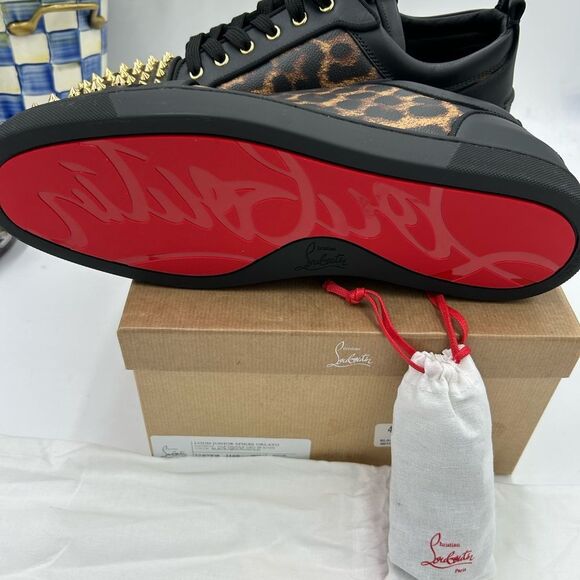 Men's Christian Louboutin, Louis Jr, orlato spikes sneaker size 46 made in Italy - Picture 11 of 13